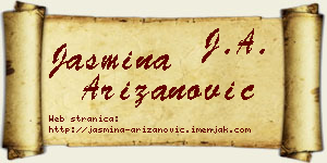 Jasmina Arizanović vizit kartica
